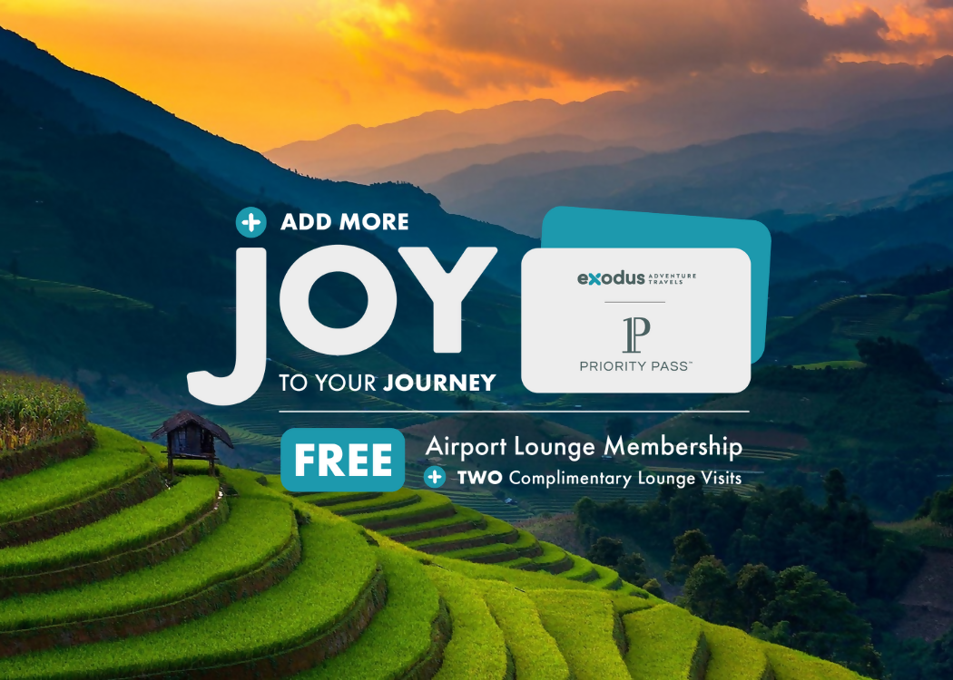FREE Priority Pass Membership with new Exodus bookings